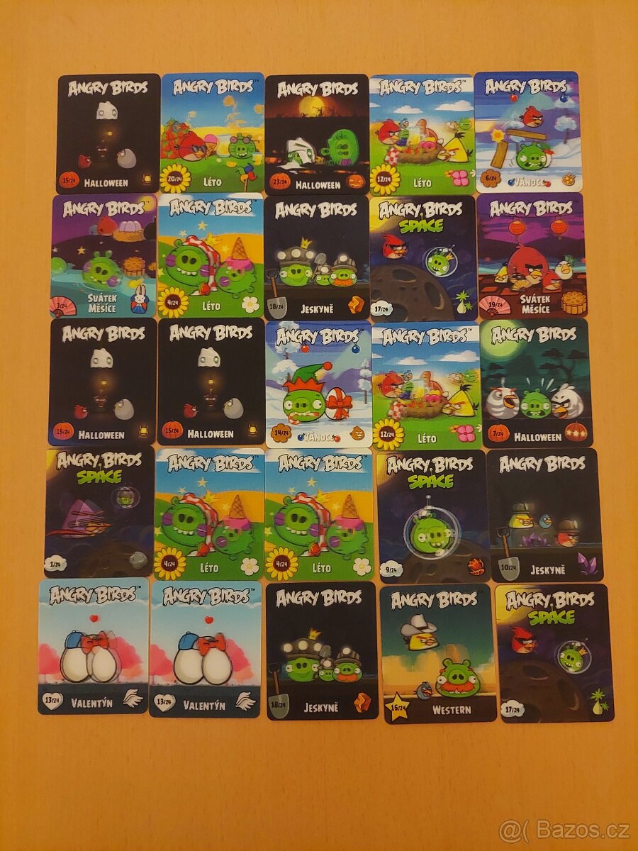 Albert - 3D kartičky Angry Birds - 2