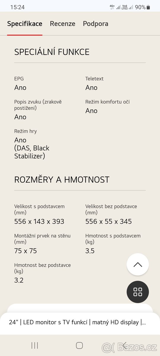LG LED monitor s TV funkcí - 2