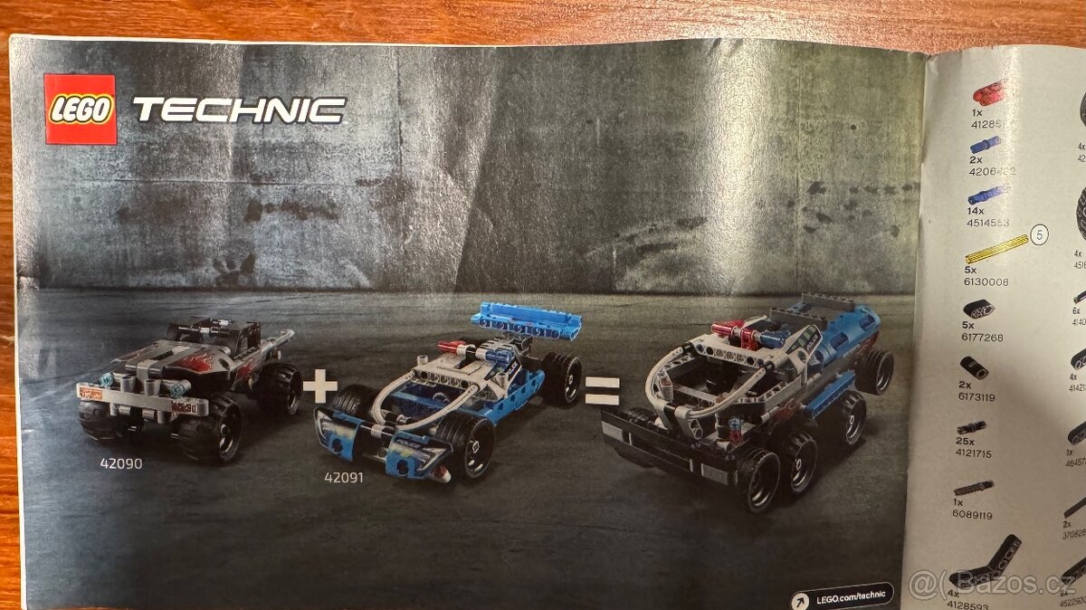 LEGO Technic 42090 Útěk v teréňáku a 42091 Policejní honička - 2
