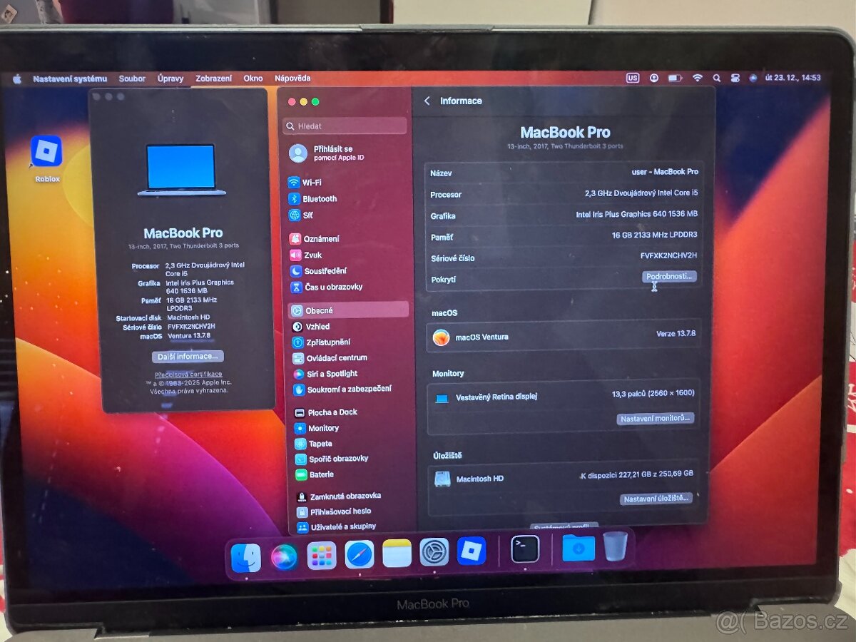 MacBook Pro 13" 2017 - 2