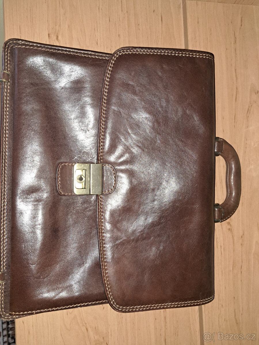 Pánská luxusní kožená aktovka - 2