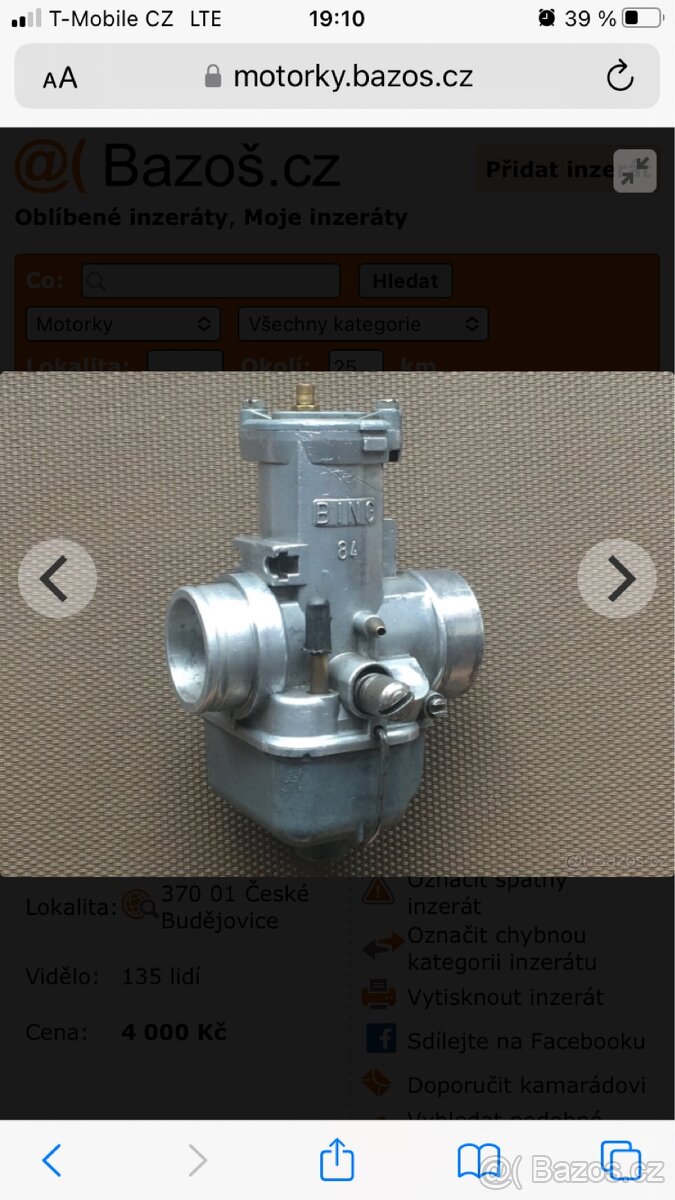 Karburátor Jikov nebo Bing - 2