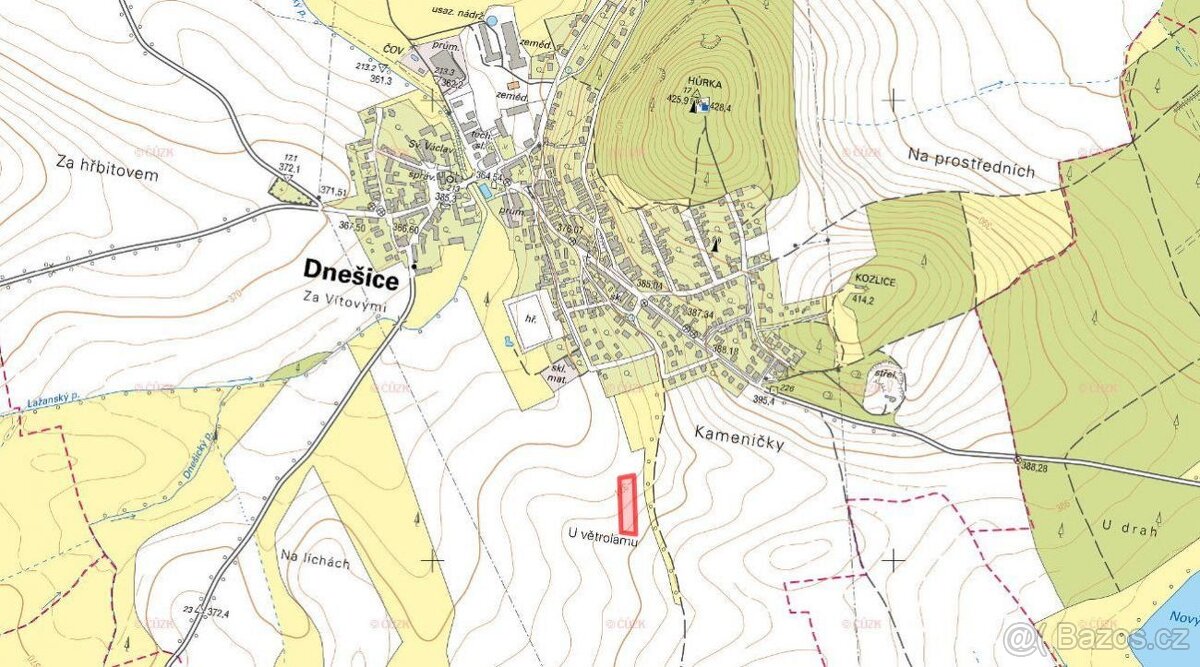 Zemědělská půda, prodej, Dnešice, Plzeň jih - 2