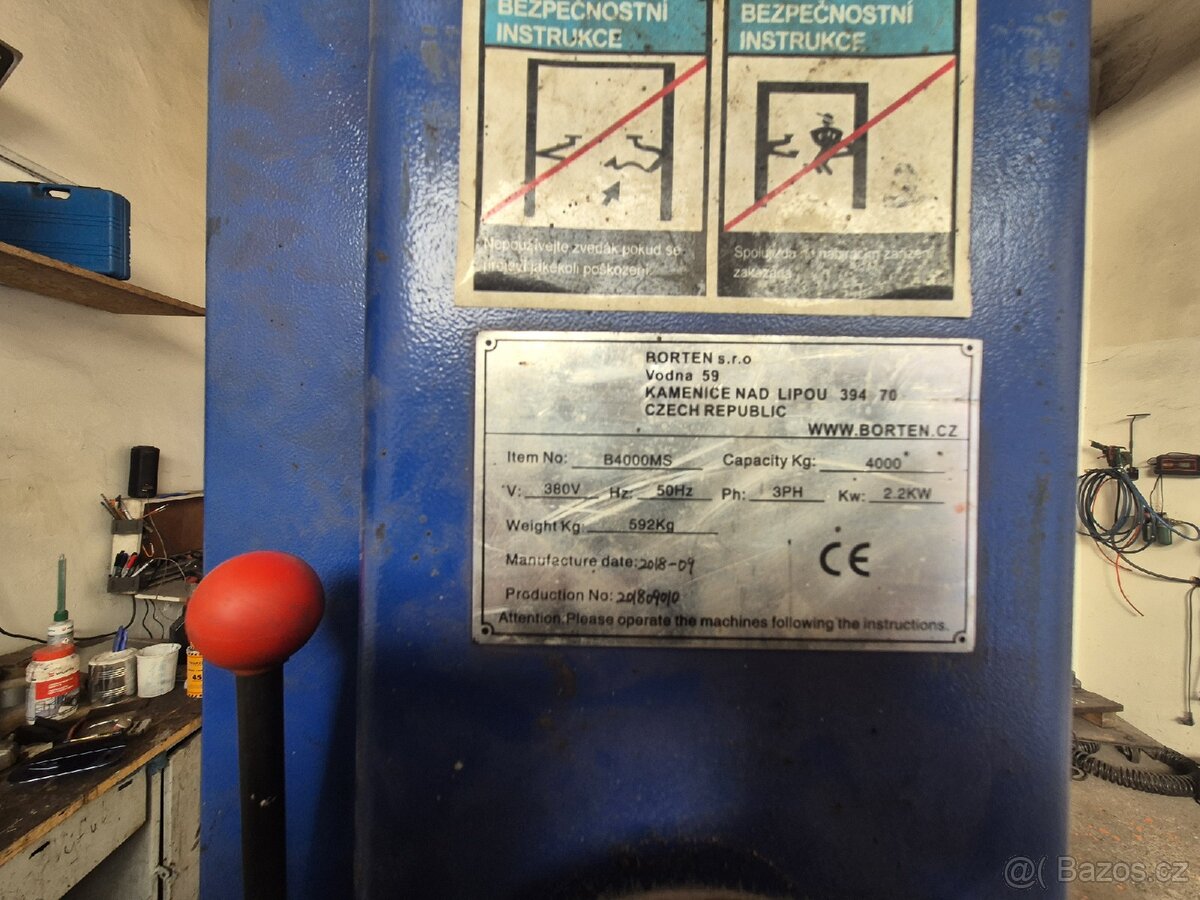 Dvousloupovy zvedak Borten 4000kg - 2