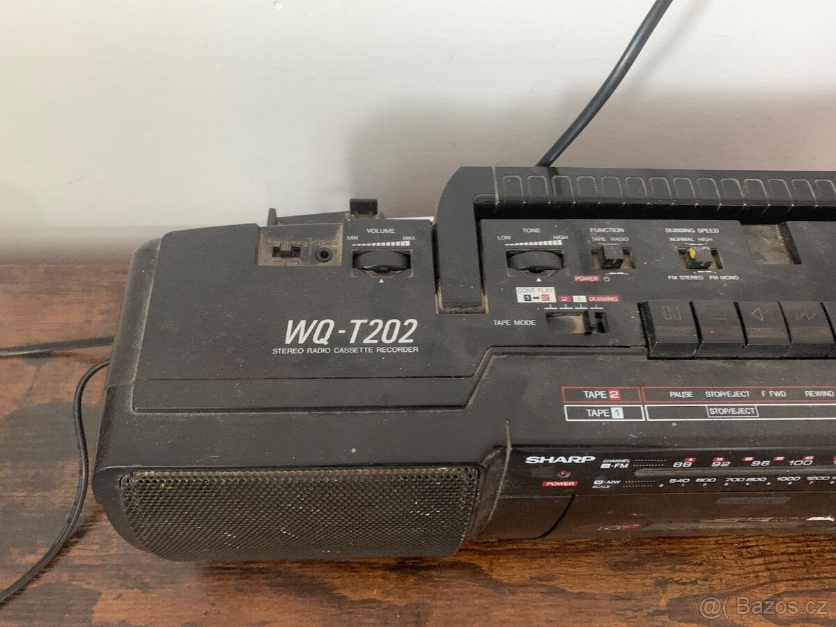 Funkční magnetofon s rádiem SHARP WQ-T202 - 2