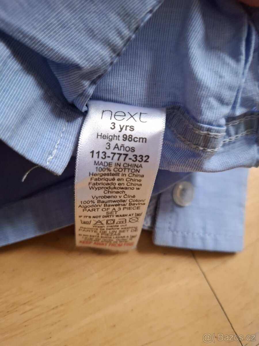 košile modrá vel 98 - 2