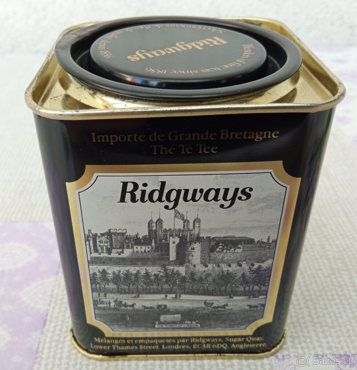 Plechová retro krabička od čaje Ridgways - 2