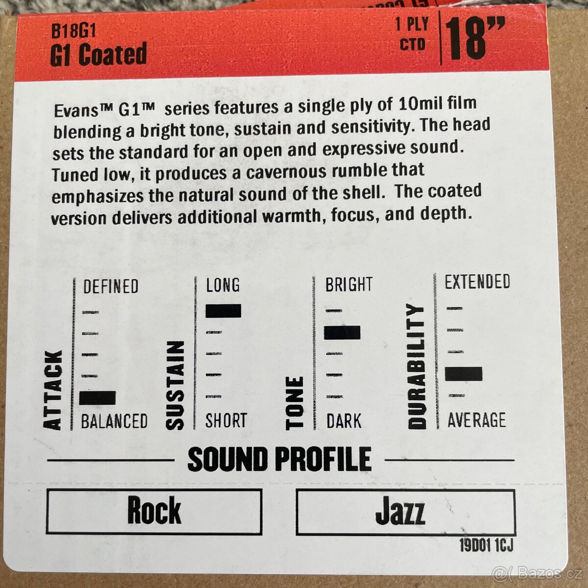 Evans G1 Coated 18” - 2