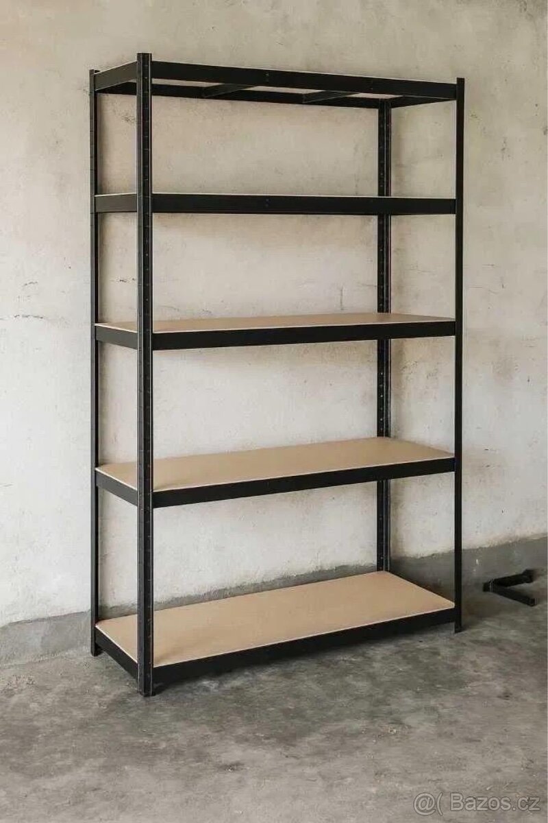 Sada 2x luxusní černý regál - 2