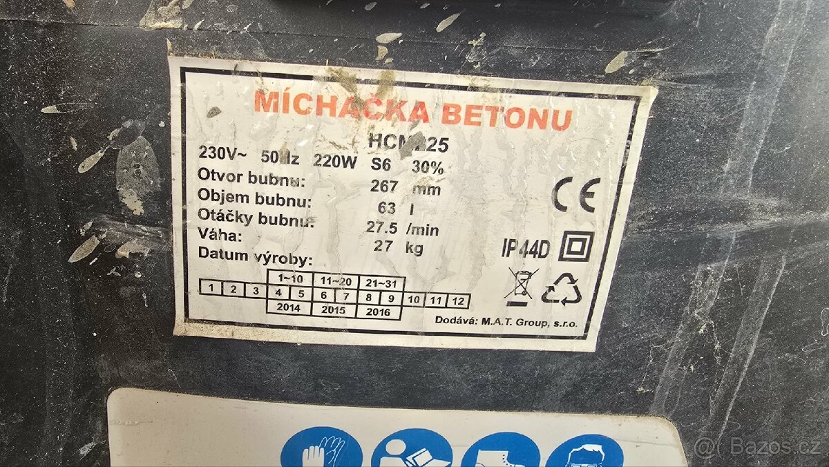 Míchačka betonu - 2
