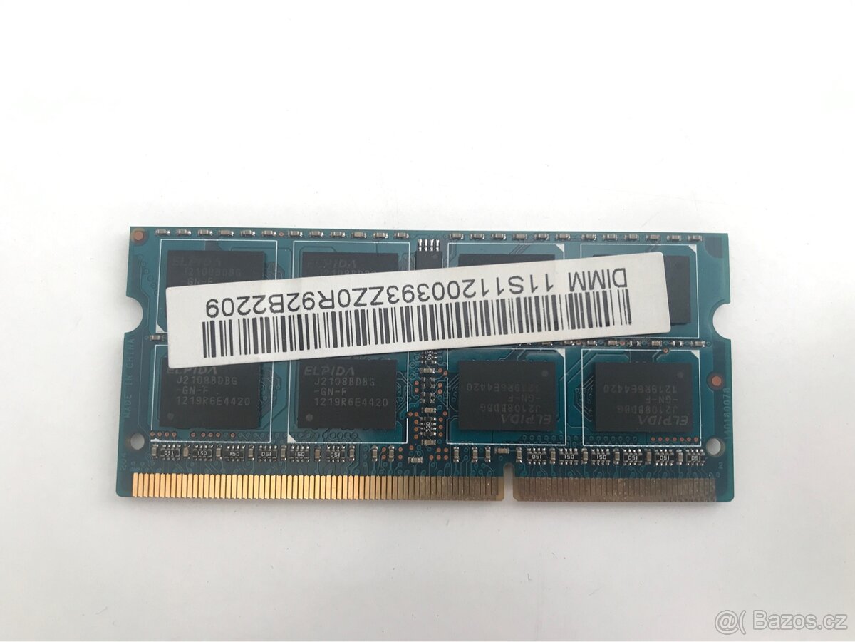 Operační paměť do notebooku RAM DDR3 4GB - 2