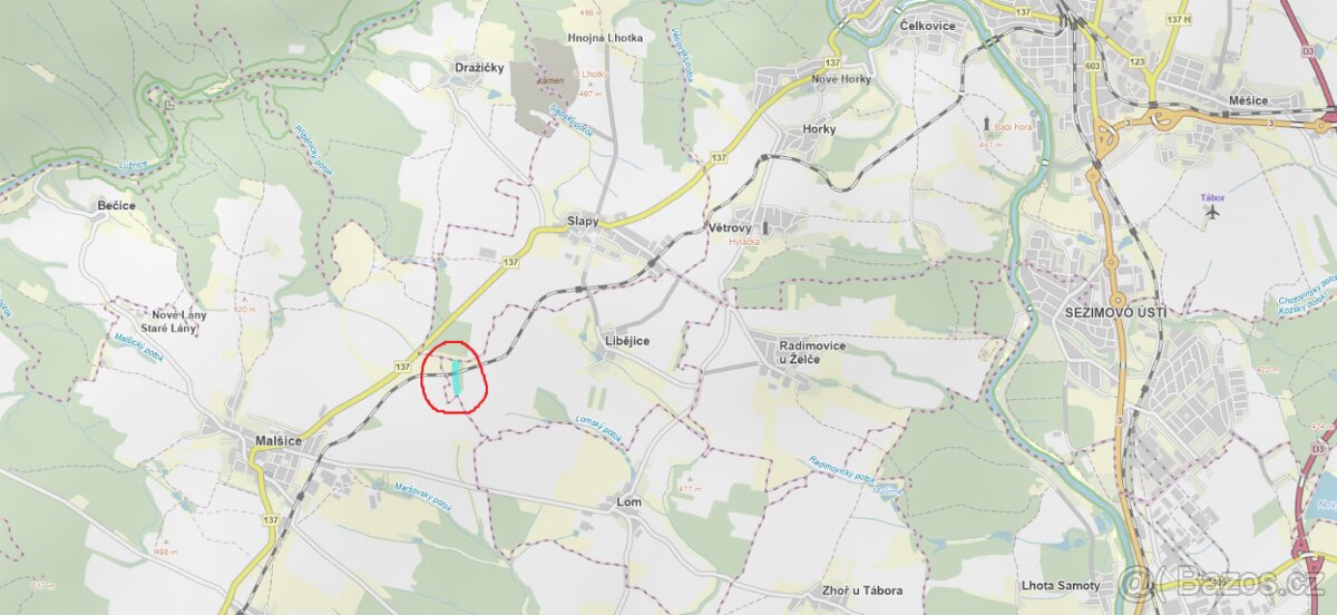 Prodám lesní pozemky v k.ú. Libějice Libějice, okres Tábor - 2