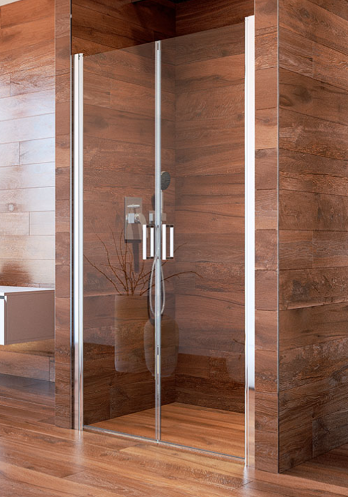 MEREO LIMA Sprchové dveře 2-křídlé, lítací, 80x190 cm, chrom - 2