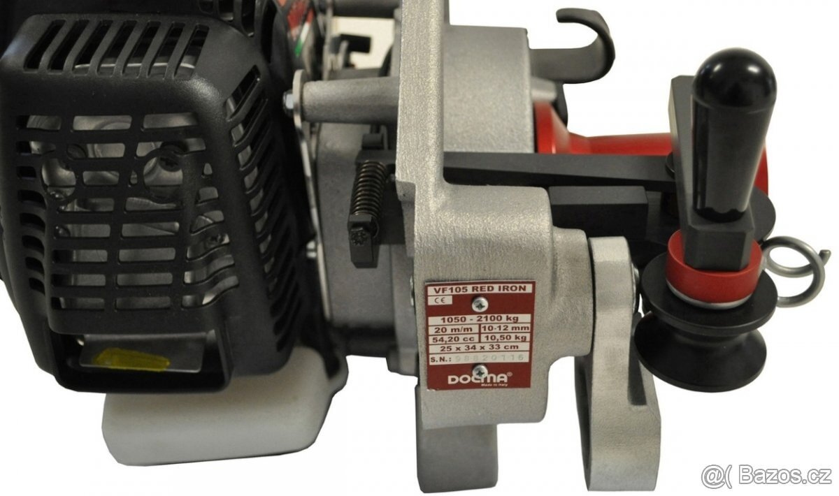 Ruční motorový lesnický naviják DOCMA, VF105 RED IRON - 2