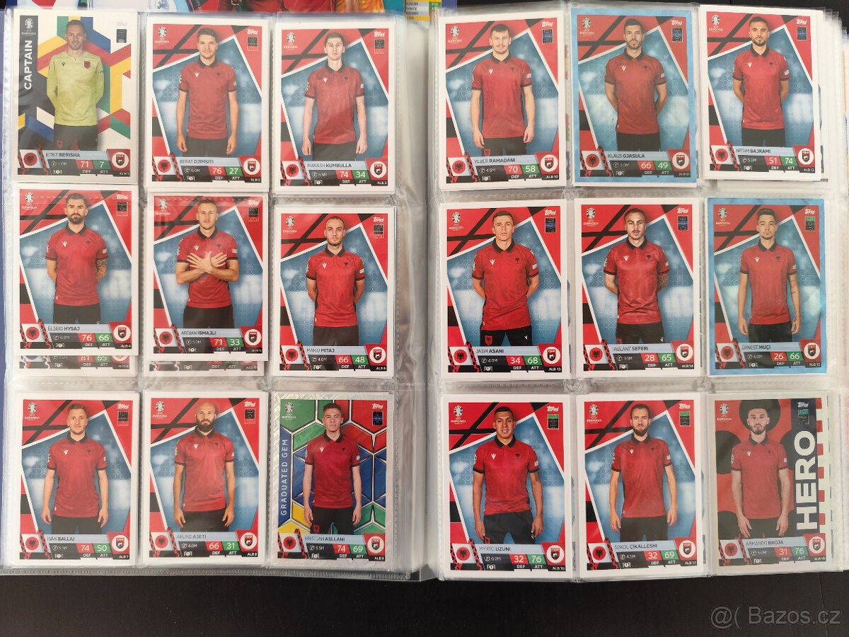 Fotbalové kartičky Euro 2024 kartičky Match Attax - země - 2