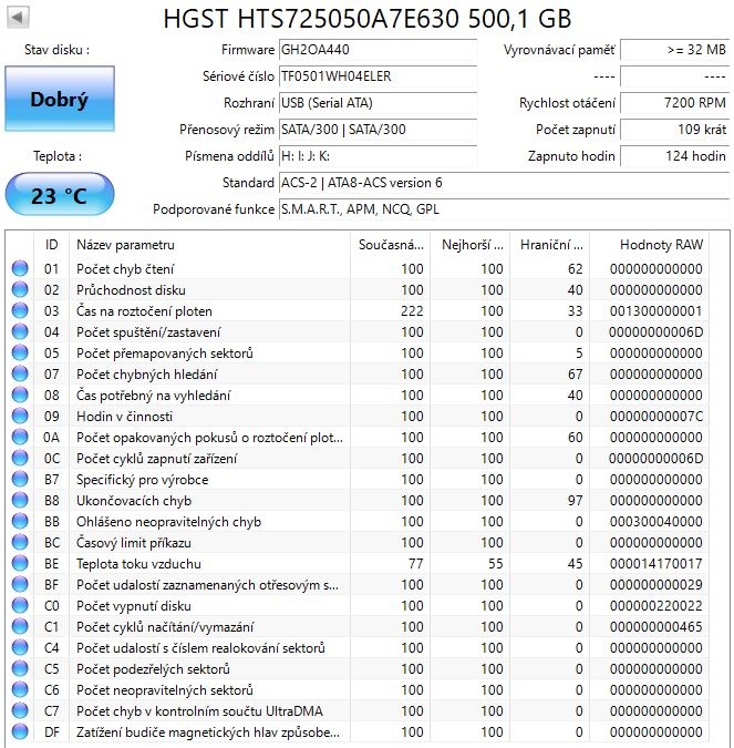 500GB /2,5´ HDD zánovní jen instalace - 2