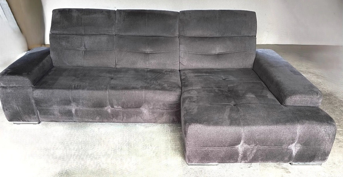 Velká rohová sedačka s XL longchairem – moderní - 2