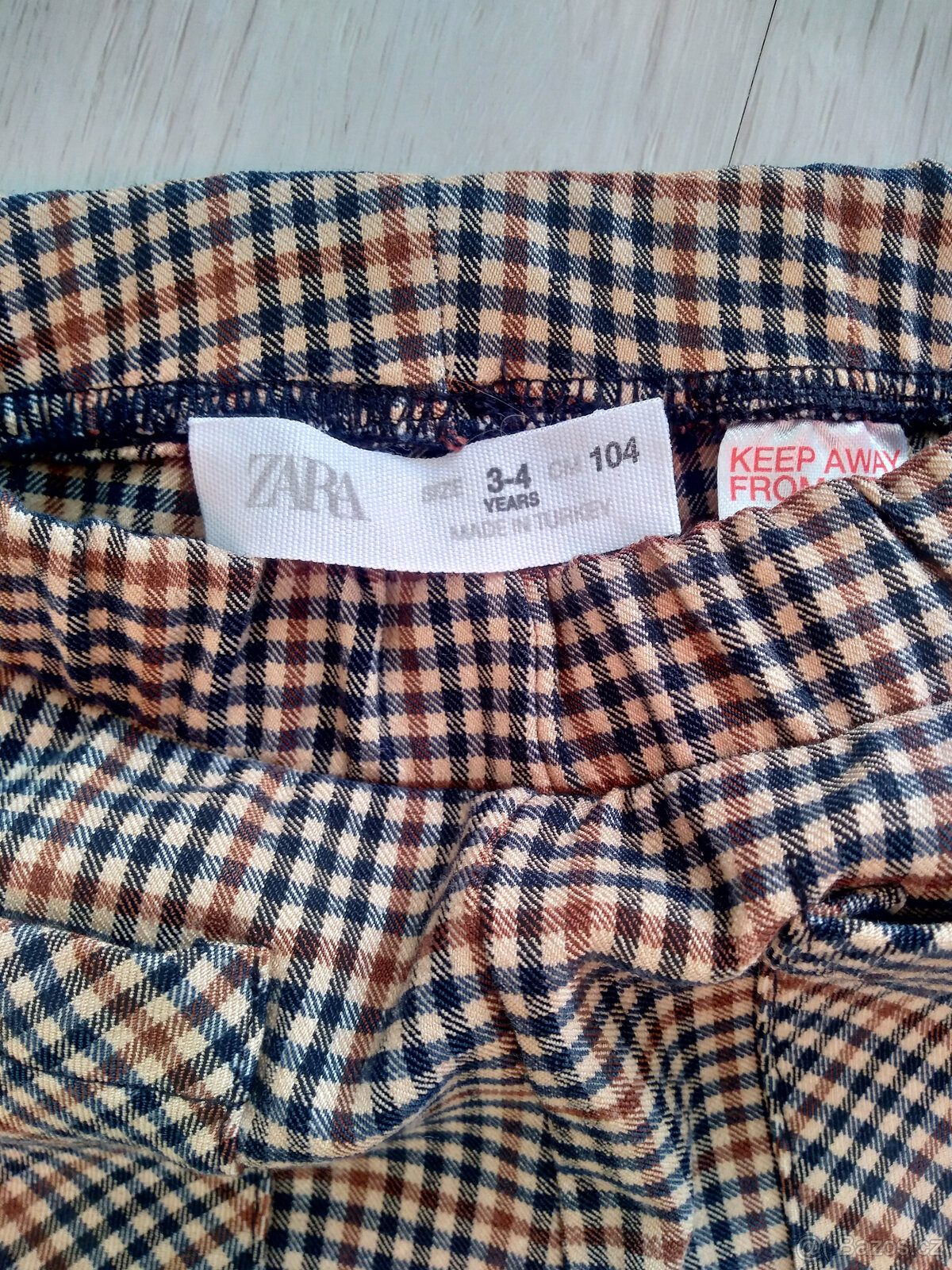 Kalhoty ZARA vel. 104, 3-4 r., černé legíny 110 - 2