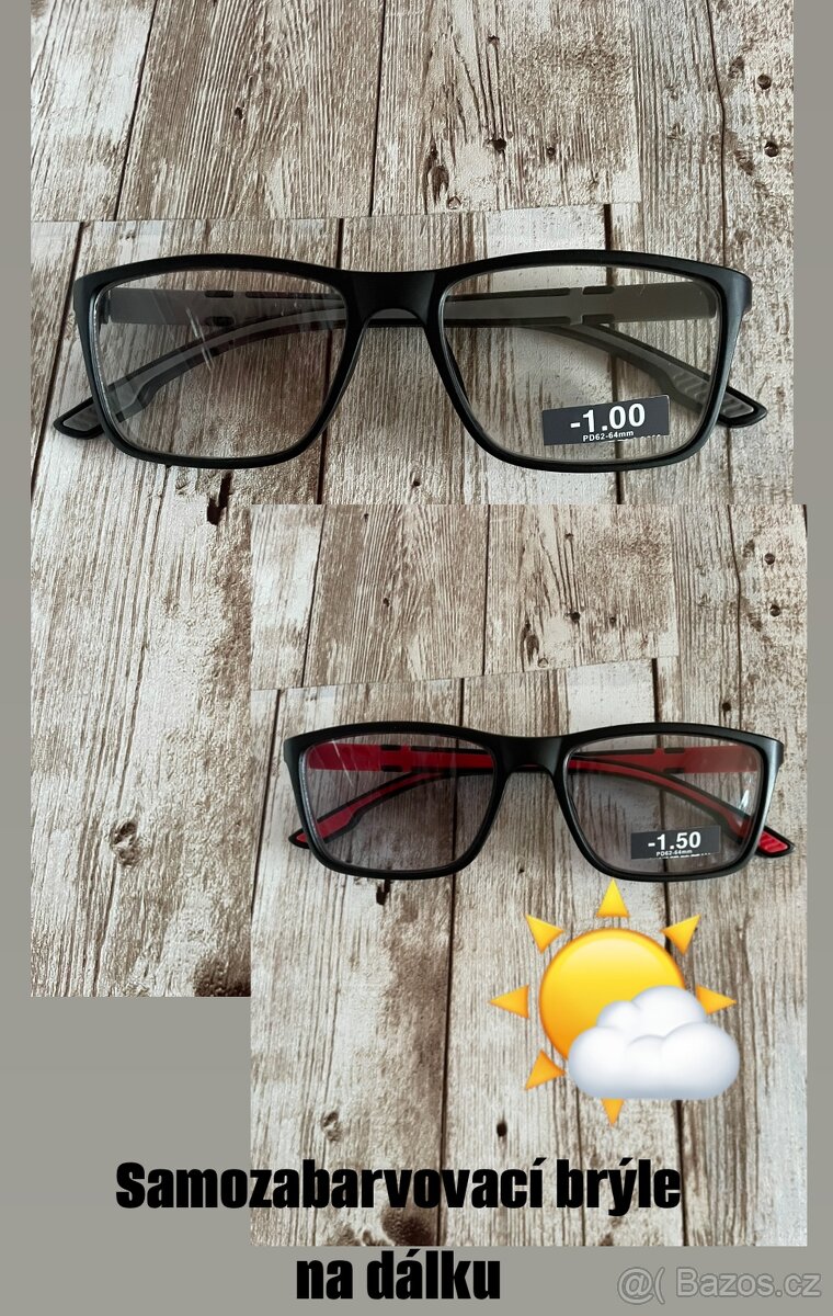 Samozatmavovací dioptrické brýle na dálku - 2