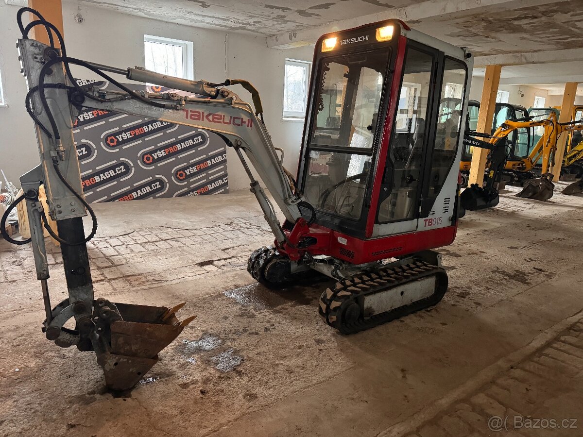 Minibagr Takeuchi TB015 2001 2x lzice Teleskop - 2