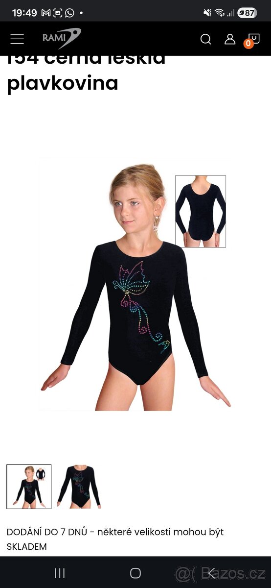 Gymnastický dres Rami vel. 120 - 2