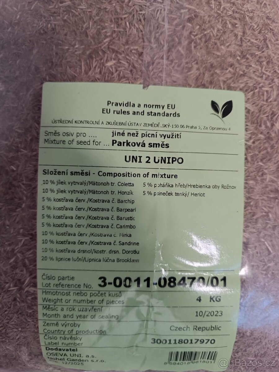 Trávníková směs 2 pytle - 2