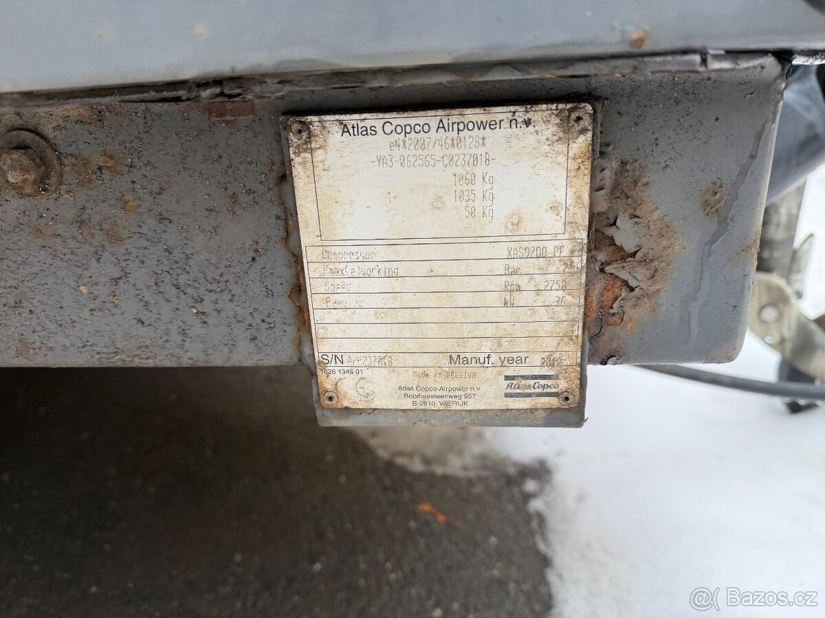 šroubový Kompresor Atlas Copco XAS 97 - 2