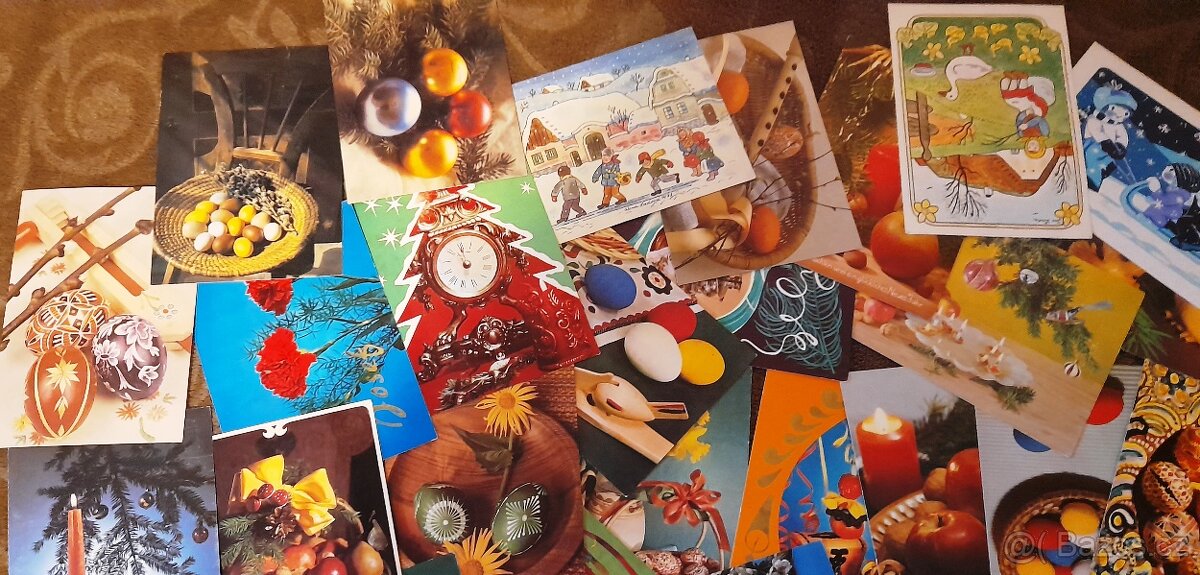 Barevné československé pohlednice-70. léta, 50ks. - 2