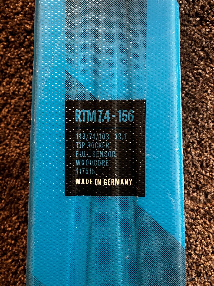 Lyze Volkl RTM 7,4 156 cm, včetně vázání, super stav - 2