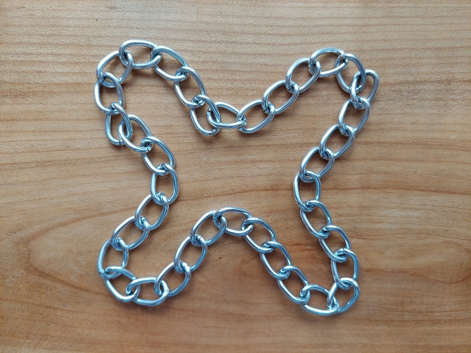 Nový unisex = pánský dámský náhrdelník či náramek z hliníku - 2