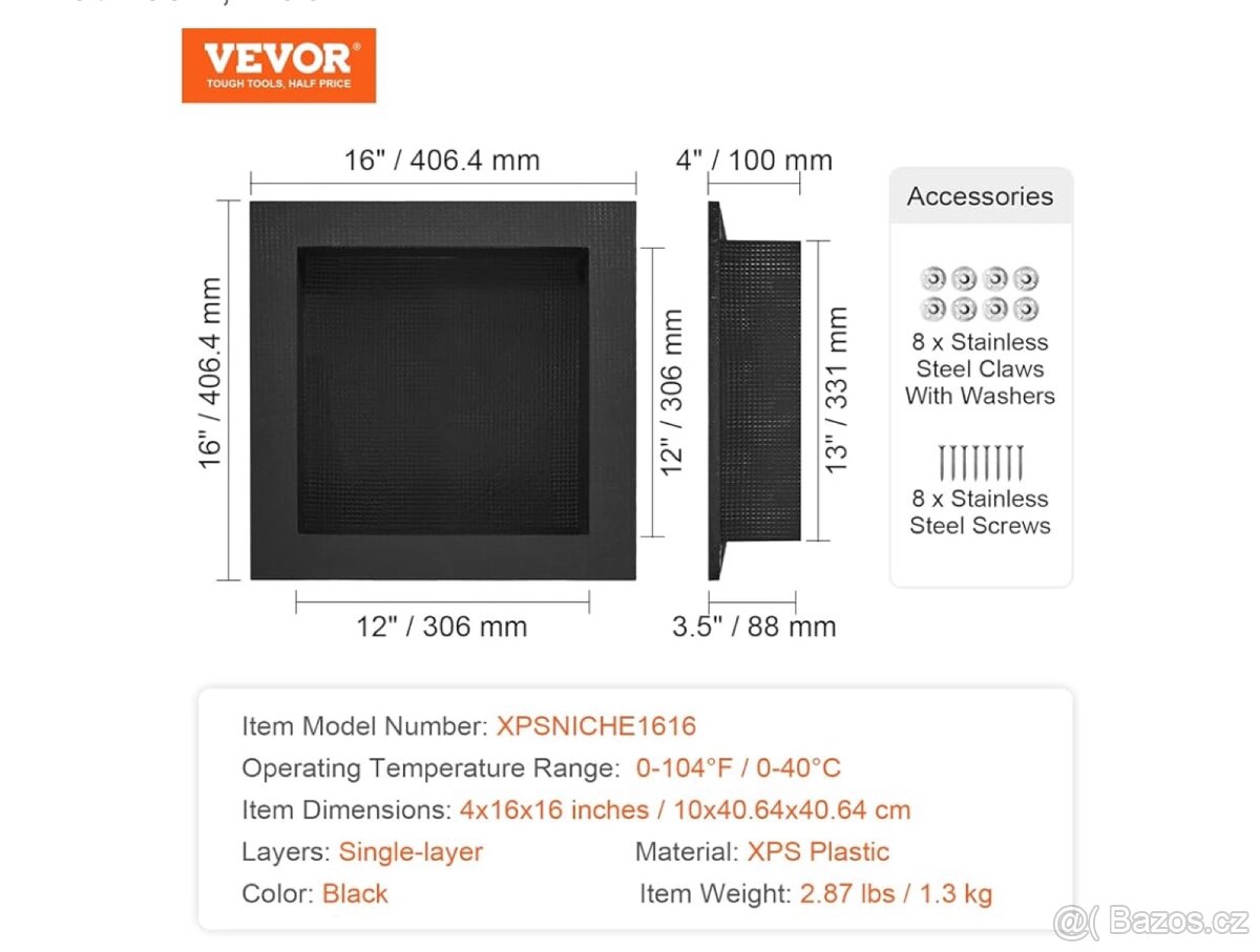 Sprchový výklenek / polička - 2