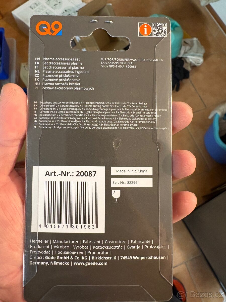 Güde 20087 Sada plazmové řezačce GPS-E 40 A, 10-dílná - 2