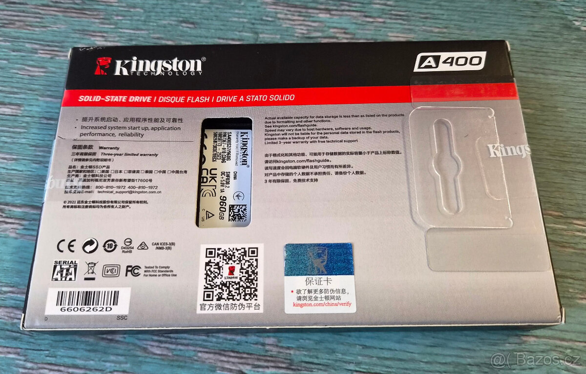 NOVÝ SSD disk Kigston A400, 960 GB - 2