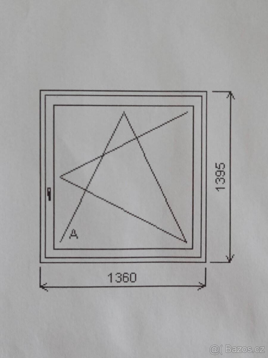 Jednodílné okno pozice 161 - 2