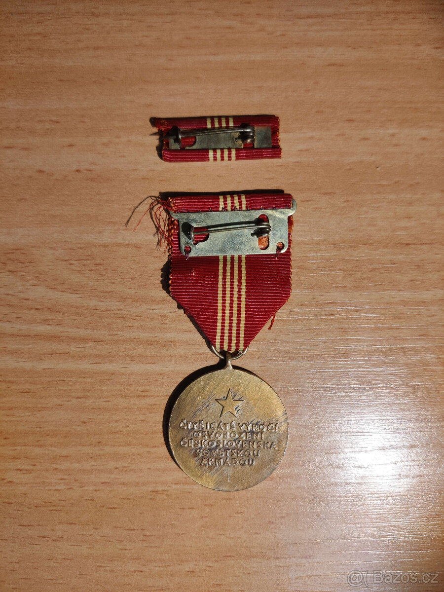 Medaile 40. výročí osvobození Československa SSSR - 2