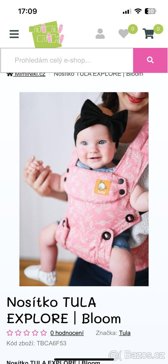 Nosítko Tula explore Bloom - 2