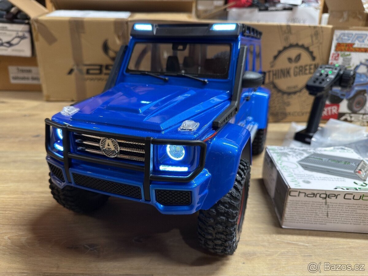 nový set modelu Absima CR4.4 WOLF 1:10 RTR modrý + 2x lipo - 2