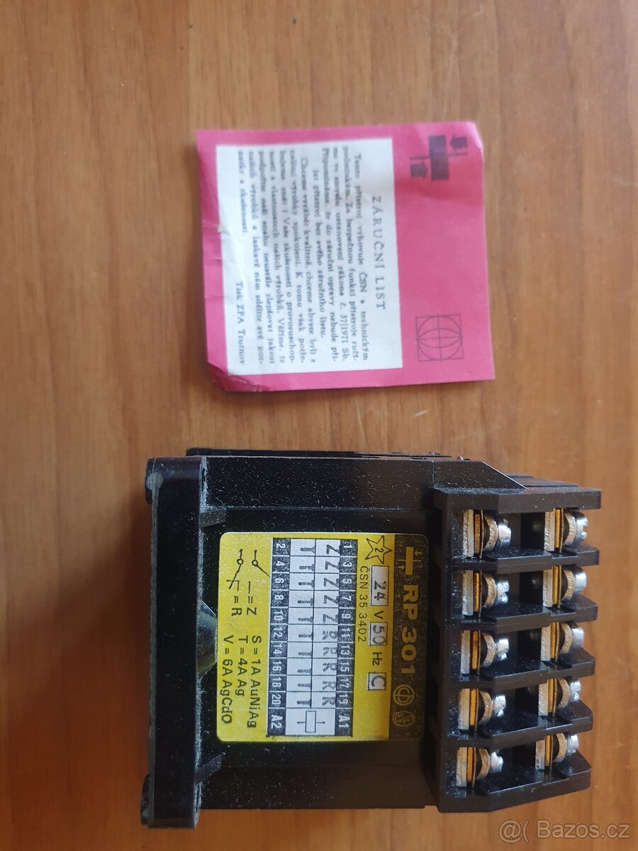 Stykač, relé RP301 - 2