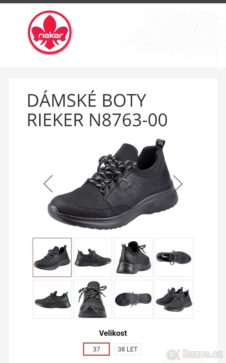 Rieker dámské tenisky vel. 37 - 2