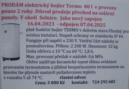 Bojler 80 l - 2