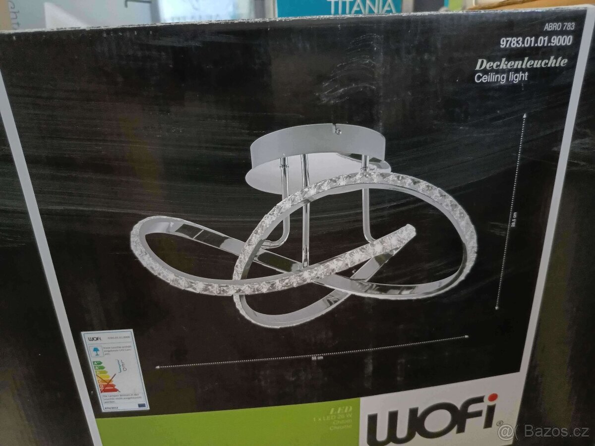 Stropní LED svítidlo Wofi ABRO 783, 26W, 55 cm – nové - 2