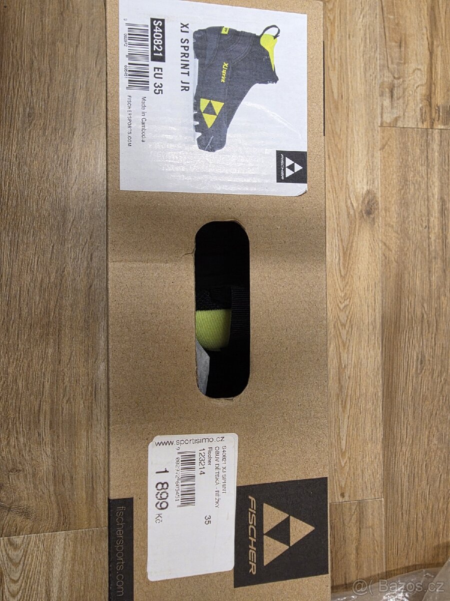 Zánovní dětské boty na běžky Fischer XJ sprint vel.35 - 2