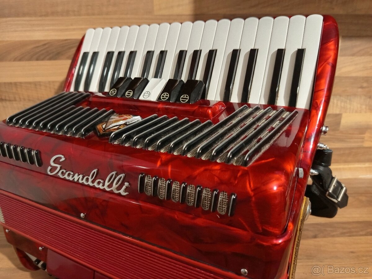 Akordeon (harmonika,heligonka) Scandalli Cantore 80,TOP STAV - 2