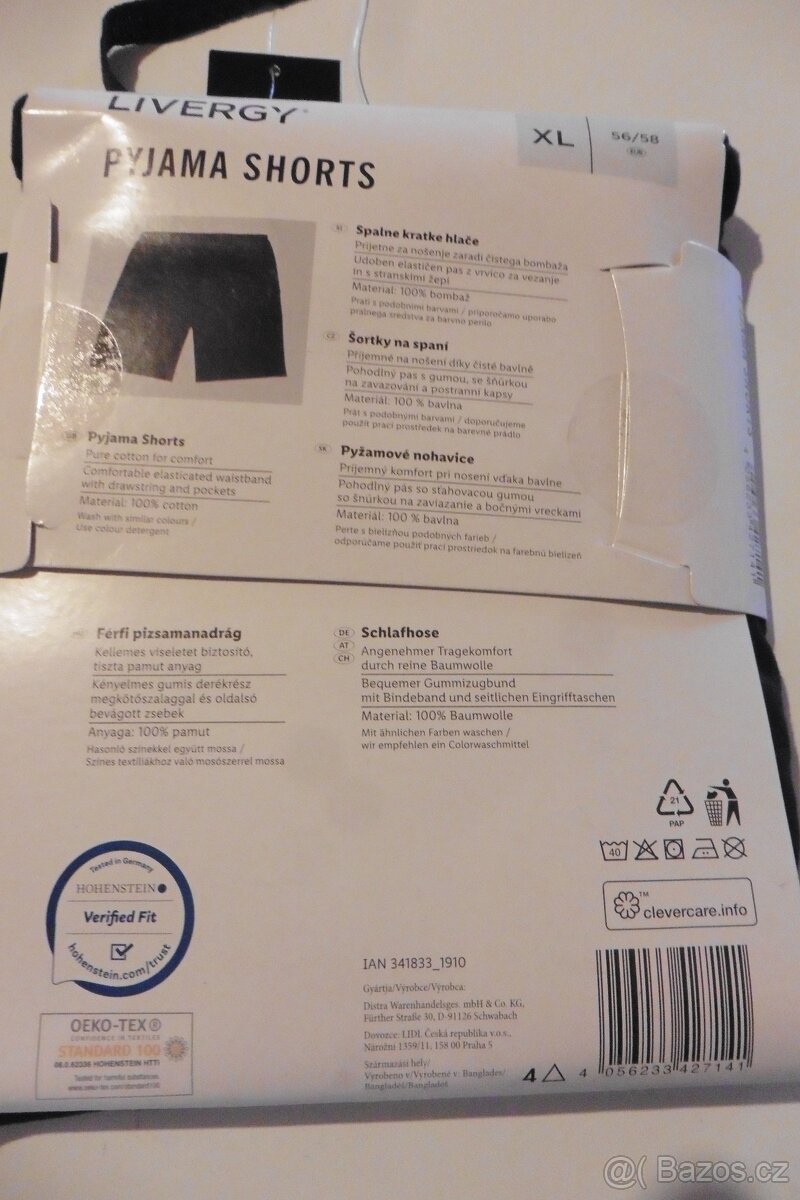 Šortky na spaní XL nové 12ks - 2