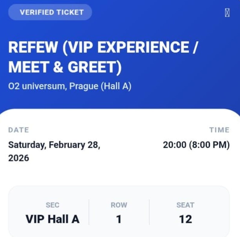 REFEW VIP VSTUPENKA - 2