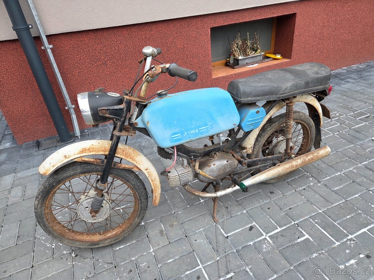 Jawa 23 Mustang bez TP, modrý původní 3. - 2