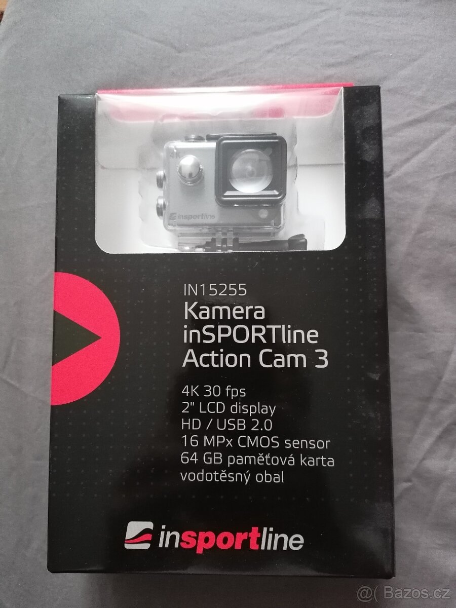 Outdoorová kamera inSPORTline ActionCam III - nová - 2
