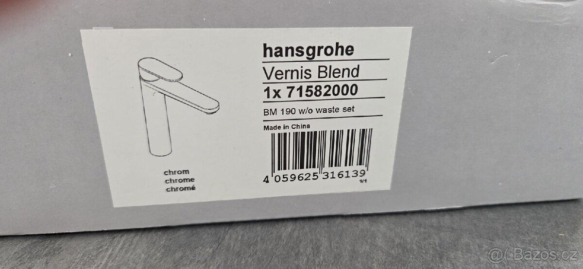 Baterie hansgrohe vernis blend 71582000 - 2