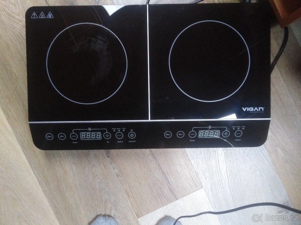 Indukční dvouplotynkovy vařič Vigan - 2