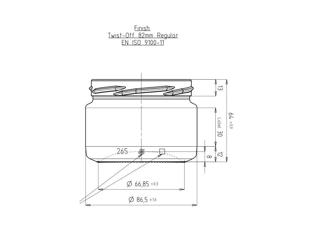 Víceúčelové sklenice POMA 265 ml - 2
